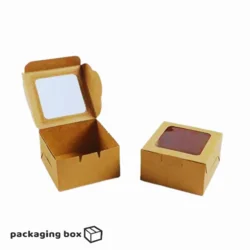 Kraft single cupcake box