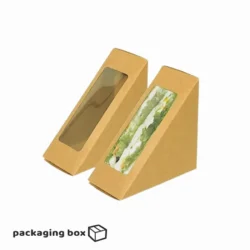 Kraft Sandwich Box With Window (Brown)