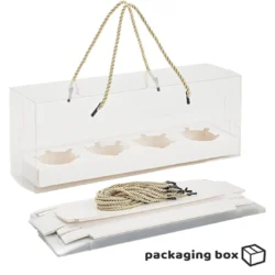 Four Cupcake Long Shape Boxes (4)