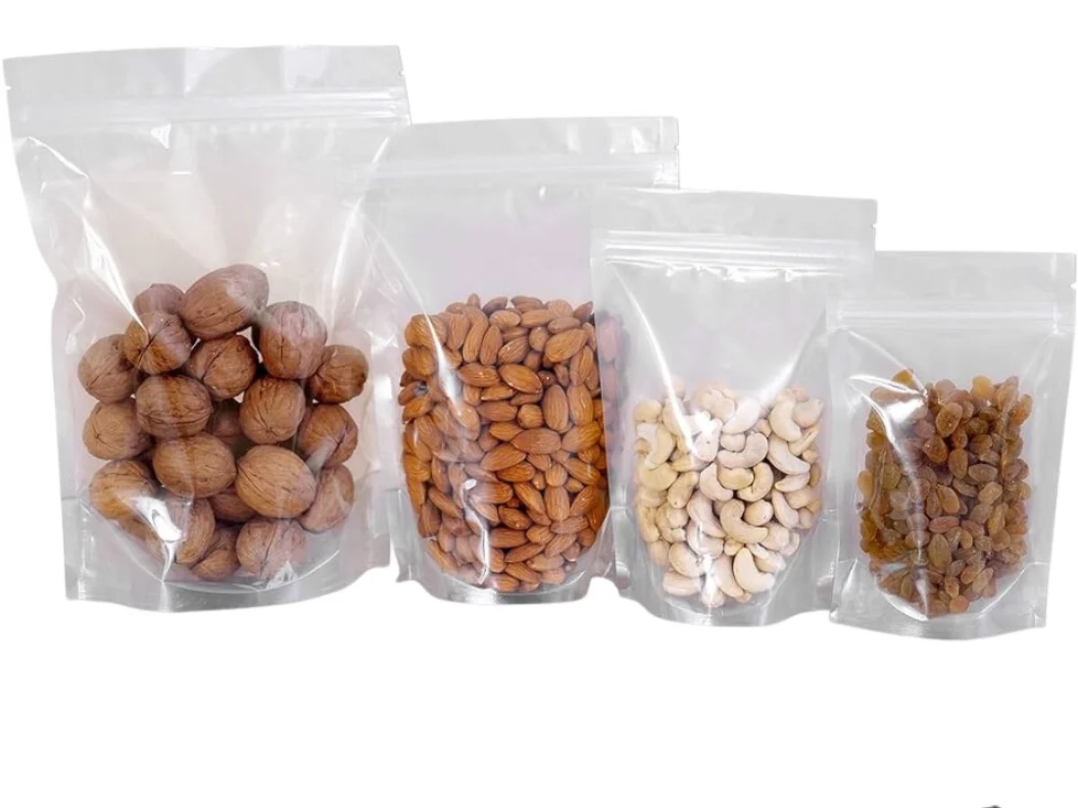 Zipper Pouch Transparent Pouch Packaging Clear Zipper Natural