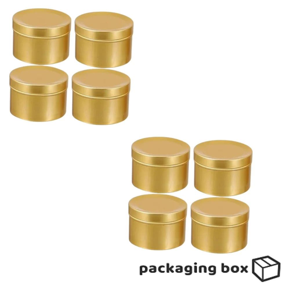 Gold Rounded Tin Boxes - Image 2