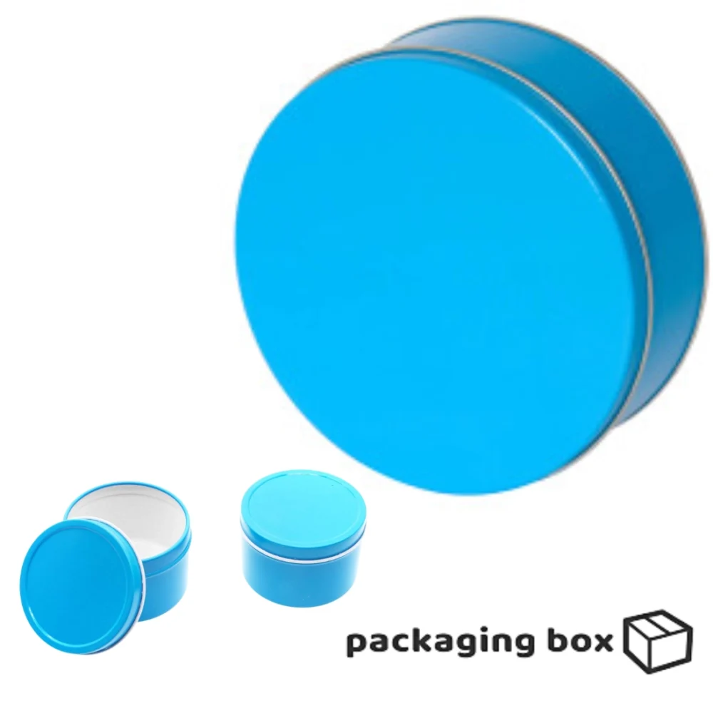 Light Blue Rounded Tin 150 ml