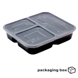 Three Portion Black Container (6)