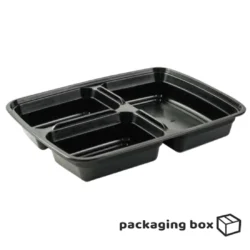 Three Portion Black Container (7)
