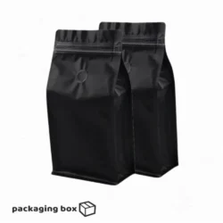 Black Stand Up Pouch With Valve (1)