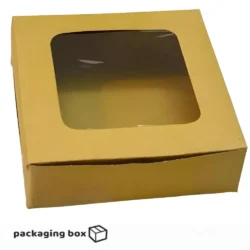 Premium Brownie Box with Clear Window from Packaging Box
