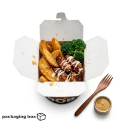 Döner Box – Bold Black Printed Food Packaging for Kebab & Shawarma