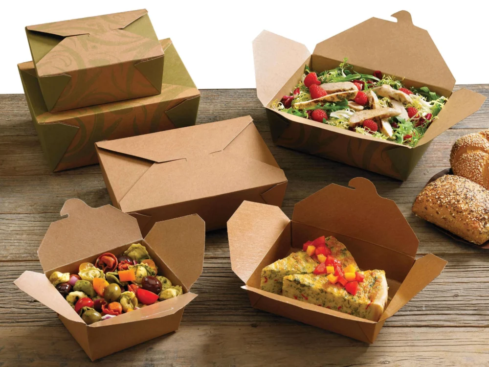 Eco-friendly Kraft Teco Box for food packaging