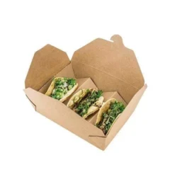 Eco-friendly Kraft Teco Box for food packaging