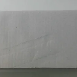 White corrugated box for packaging