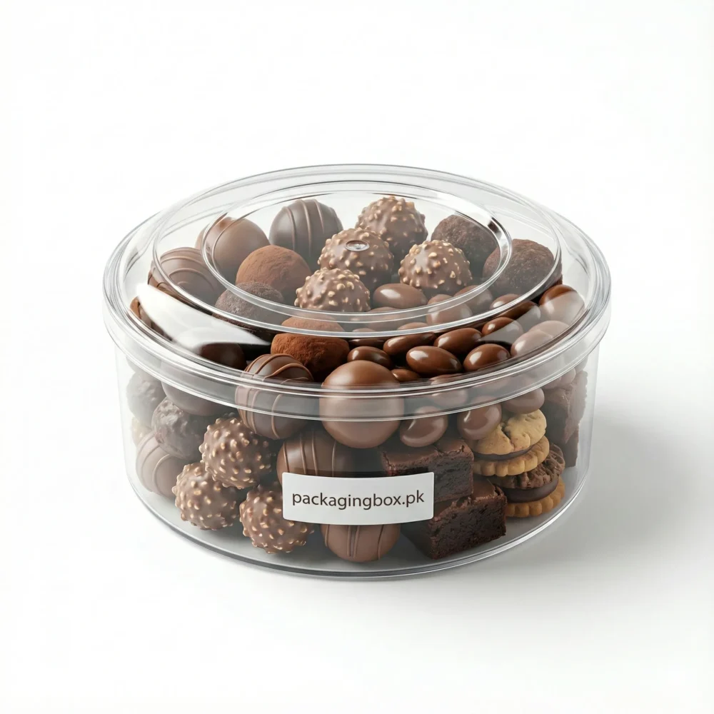 Crystal Bowl Round 500gm | Large Clear Acrylic Gift Box