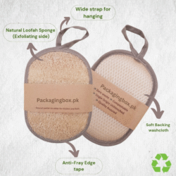 Oval Loofah Scrubber for Bath and Kitchen