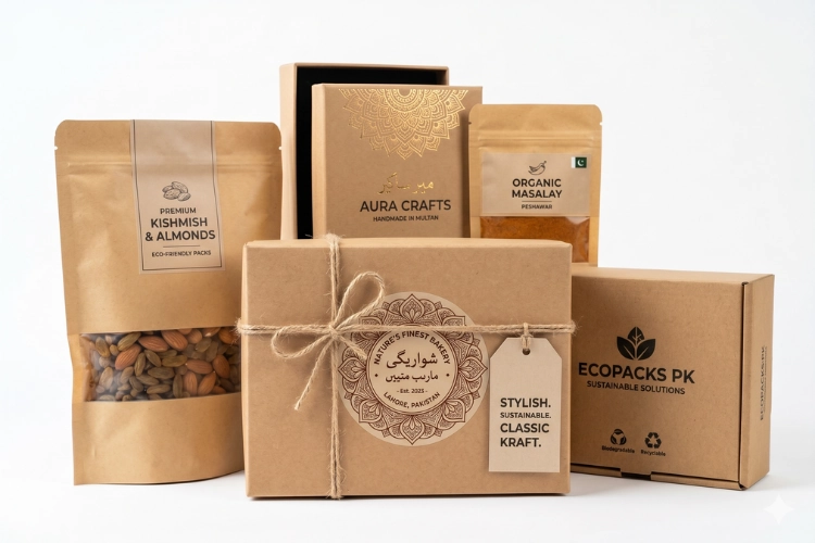 Kraft Packaging Boxes & Pouches: A Complete Guide to Stylish & Sustainable Packaging in Pakistan