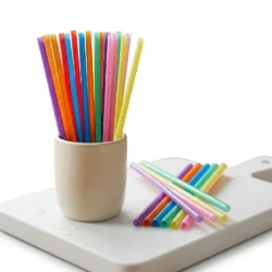 14mm Colorful Plastic Straws Wide Reusable Drinking Straws