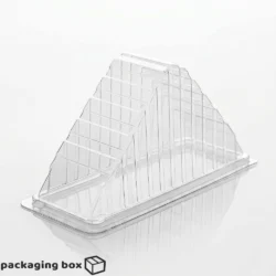 Transparent Sandwich Box Clear Hinged Lid Food Container
