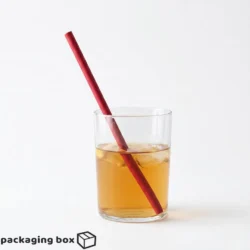 8mm Red Straw - Disposable Drinking Straw for Beverages