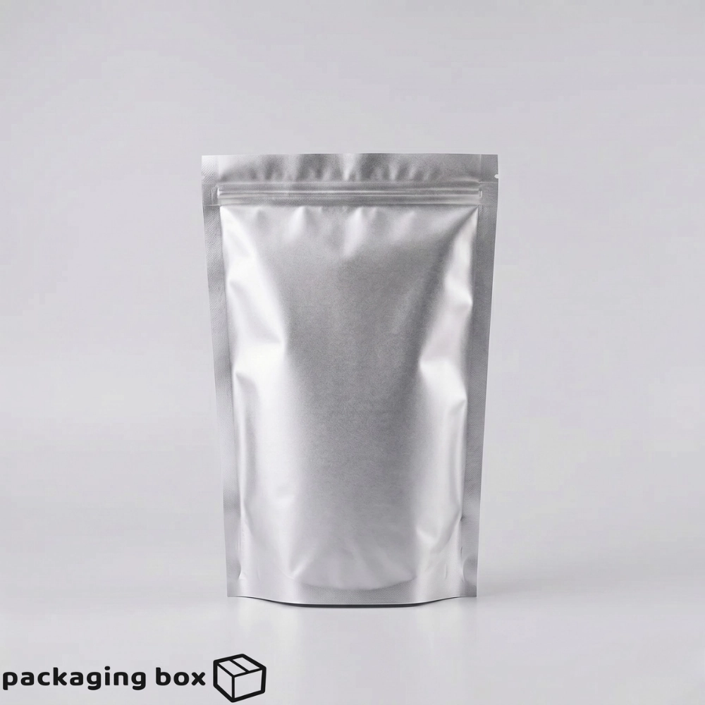Aluminium Foil Stand Up Pouch – Small, Medium & Large Zip Lock Bags by Packaging Box