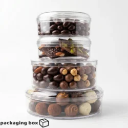 Crystal Bowl Round Clear Acrylic Chocolate Gift Packaging