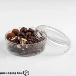 Crystal Bowl Round Clear Acrylic Chocolate Gift Packaging