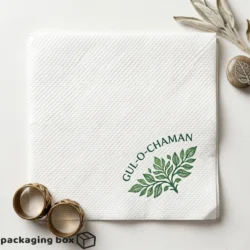 Customize Table and Coffee Napkin Tissue with custom logo print for weddings, events, restaurants and corporate gifting in Pakistan.