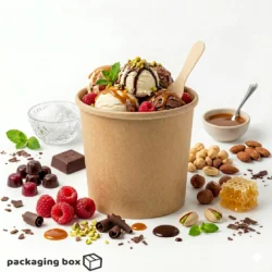 Kraft Bowl With Lid – Eco-Friendly Disposable Natural Kraft Paper Bowl by Packaging Box