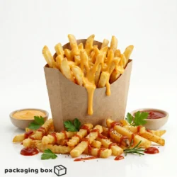 Kraft Fries Pocket – Eco-Friendly French Fry Box with Cheese Sauce