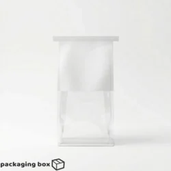 Side Gusseted Flat Bottom White Pouch with Clear Window for Cookies and Bakery Items