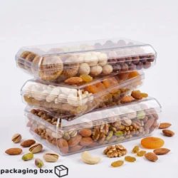 Straight Acrylic Box – Clear Rectangular Dry Fruit Gift Box with Lid