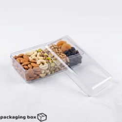 Straight Acrylic Box – Clear Rectangular Dry Fruit Gift Box with Lid