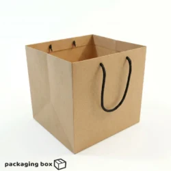 Paper Cake Bag Kraft Rope Handle – Packaging Box
