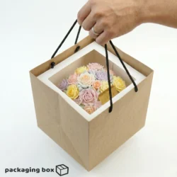 Paper Cake Bag Kraft Rope Handle – Packaging Box
