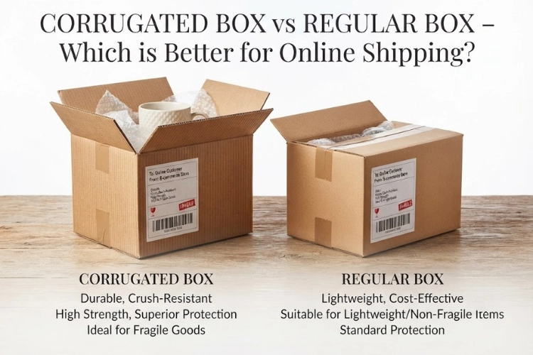 Corrugated Box vs Regular Box – Which Is Actually Better for Online Shipping?