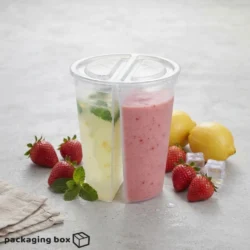 Double Compartment 500ml PP Cup Imported – Dual Drink Container